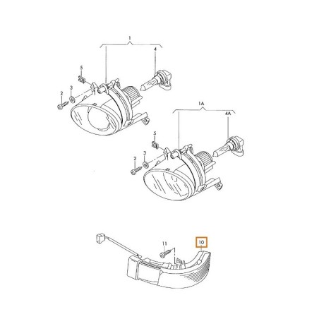 1t0949102d LUZ INTERMITENTE DERECHA VW TOURAN 2003-2010