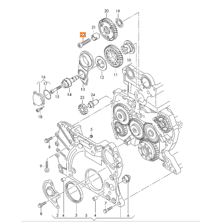 TORNILLO ORIGINAL PARA VW N10521701