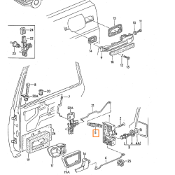 323839080 CASQUILLO SEGURO PUERTA ORIGINAL  SEAT VW