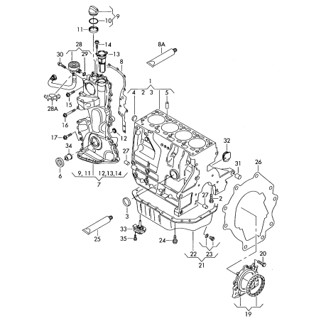 N90712403 tornillo original vag
