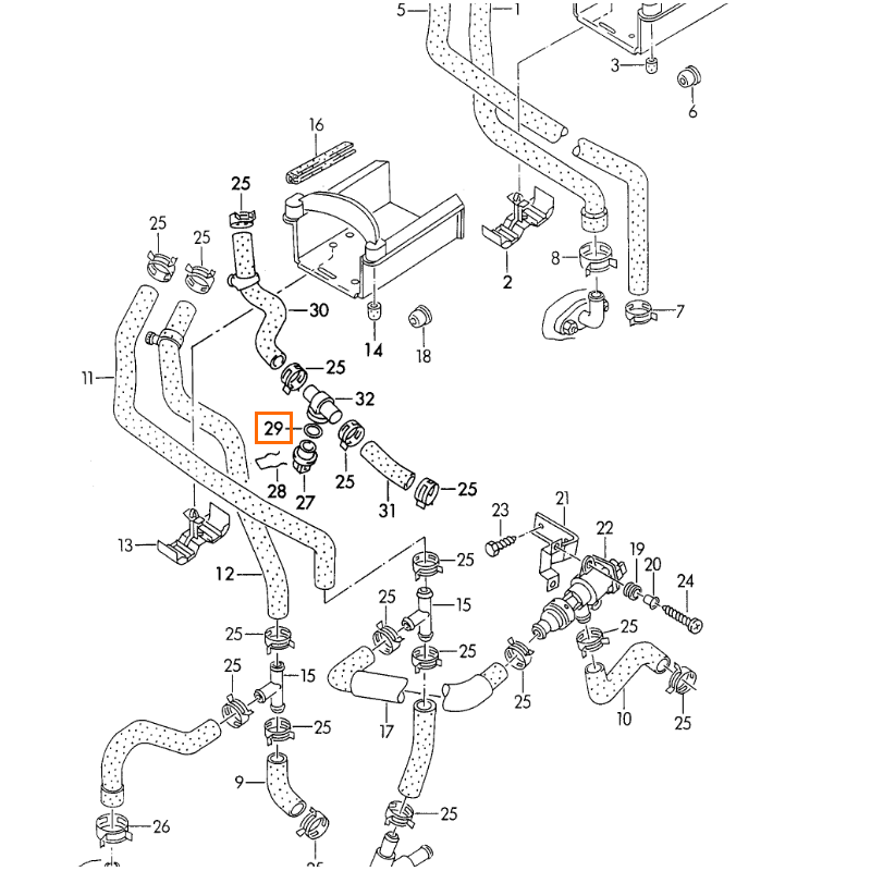 N90316802 RETEN ORIGINAL VAG